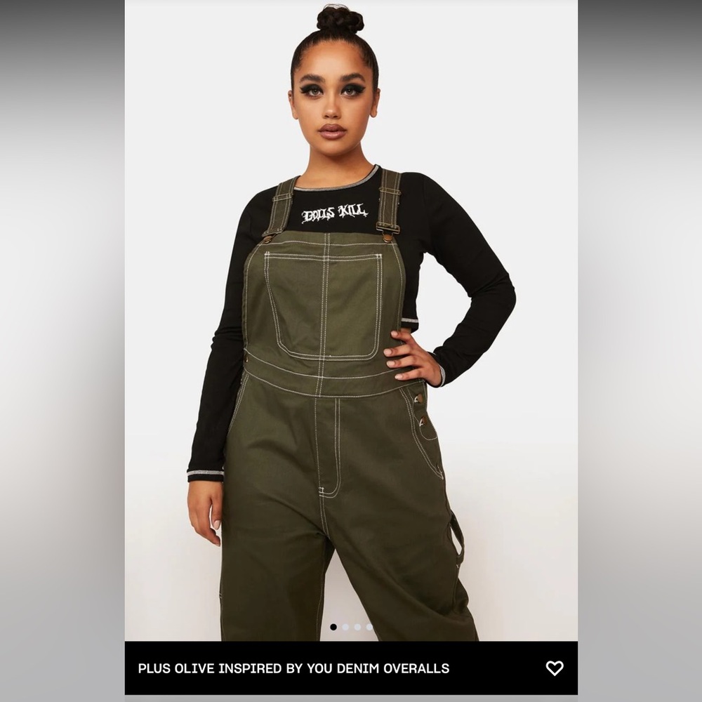 Camo army green overalls coveralls jumpsuit, size 1X plus size